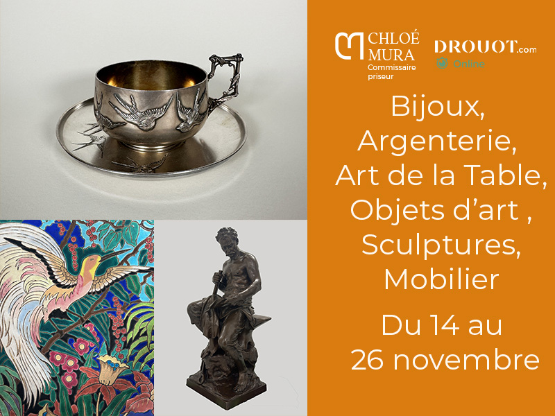 vente enchères bijoux mode arts de la table 10 avril 2025